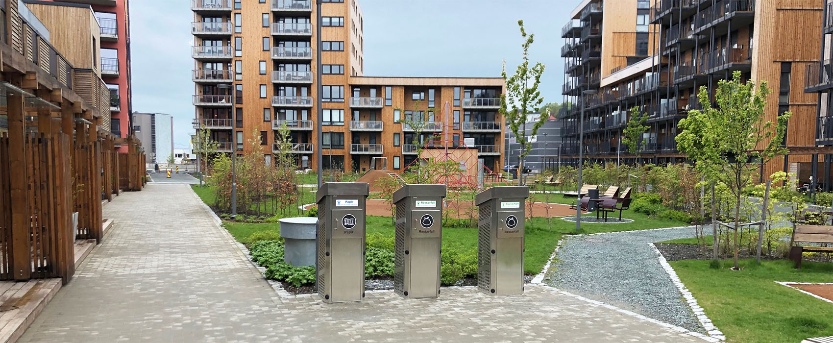 Sopsugsystem i bostadsområdenoch stadskärnor