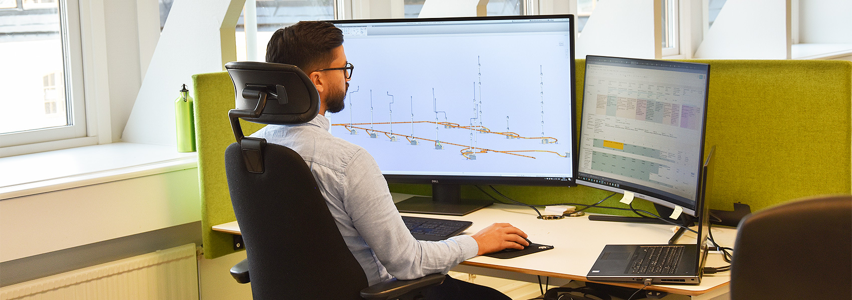 Planning and design of automatic vacuum collection solutions.